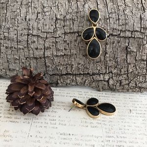Black and Gold Earrings